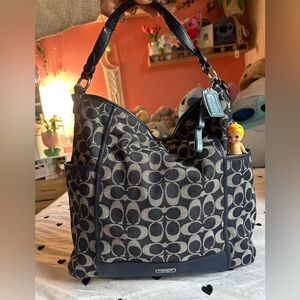 Coach Signature Canvas Tote in denim